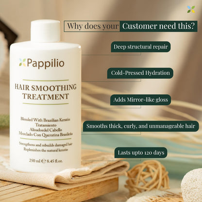 Hair Keratin Treatment Kit, Salon-Grade Smoothing System