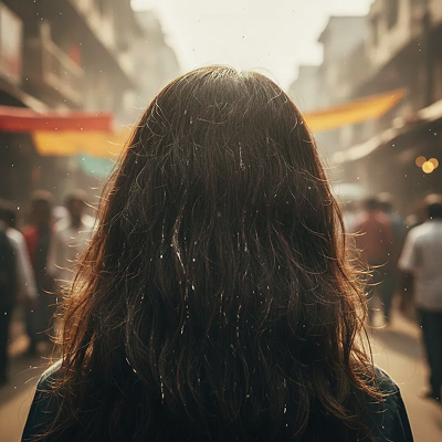 Hair exposed to Indian humidity, pollution, or hard water